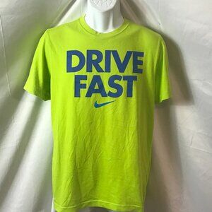 Nike DRIVE FAST Activewear Athletic Sport Cut Tee Shirt